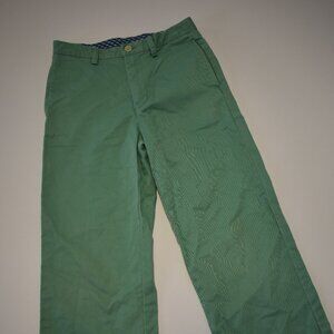 Vineyard Vines Boys Pants Size 10-Green-Cotton-Straight Leg-Adjustable Waist